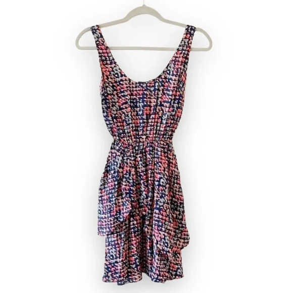 Liquid New York Silk Sleeveless Ruffle Dress‎ Size 0 Pockets - Picture 1 of 8